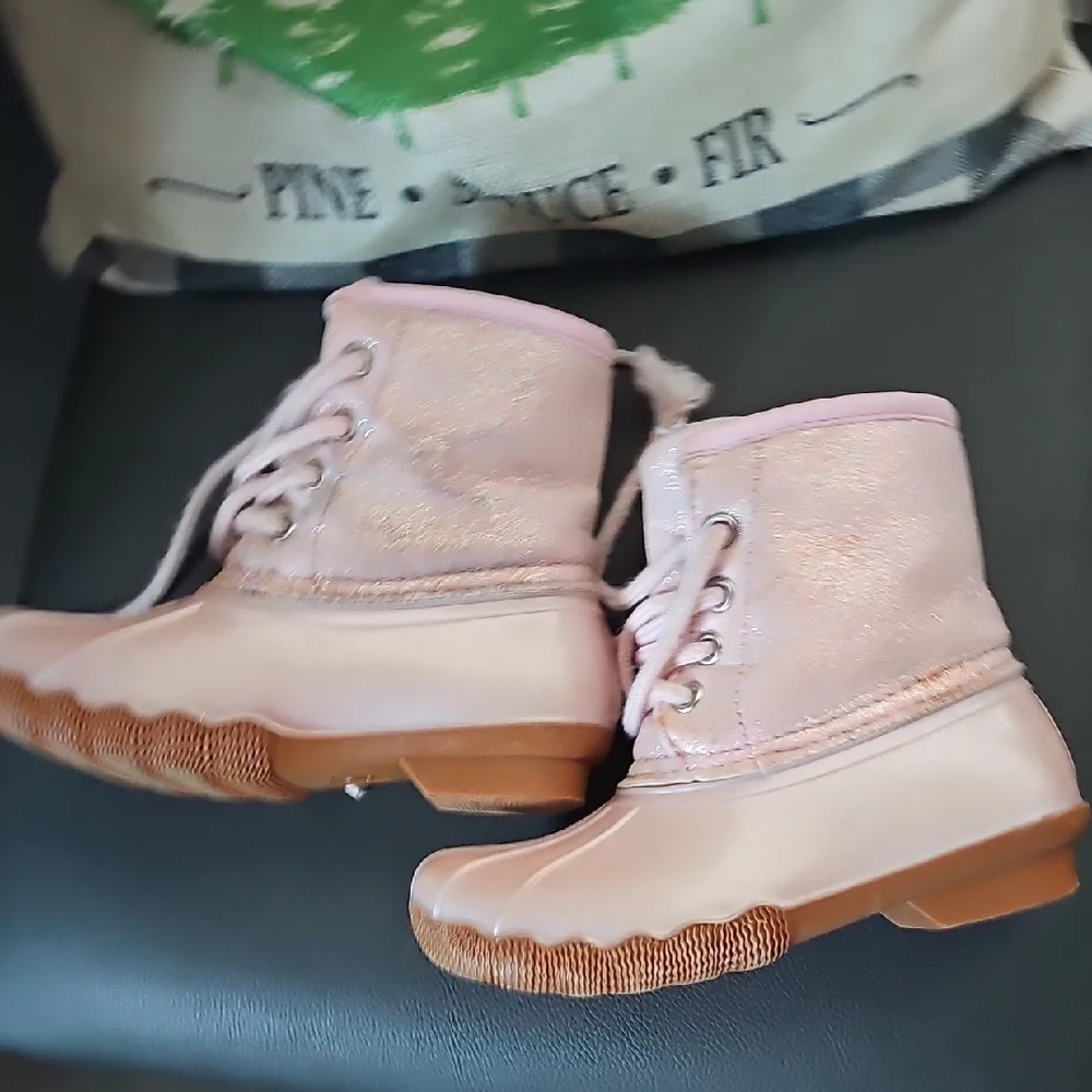 Josmo Pink Kids Faux Fur Lined Winter Boots